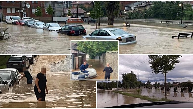 Gjendje e rënduar nga vërshimet në Gjakovë e Rahovec